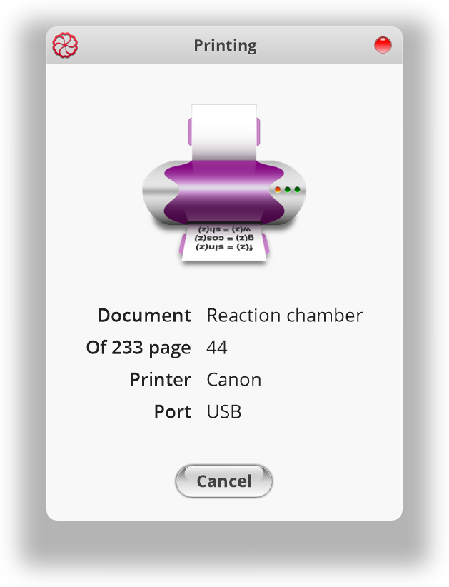 Fig. 1. Printing dialog.