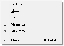 Fig. 1. System menu.