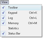 Fig. 1. View Toolbar command in menu.