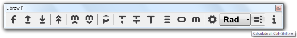 Fig. 1. Equals All command in toolbar.