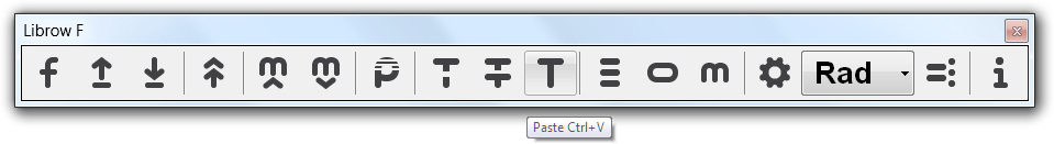Fig. 2. Paste command in toolbar.