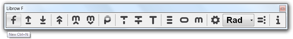 Fig. 2. File New command in toolbar.