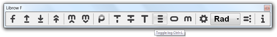 Fig. 2. View Log command in toolbar.