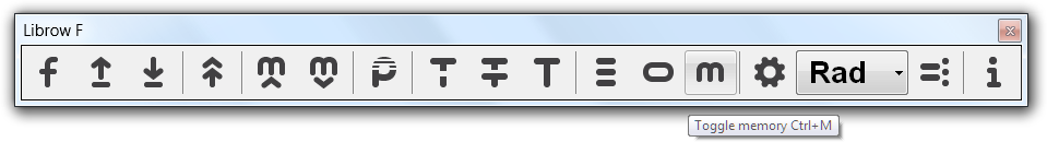 Fig. 2. View Memory command in toolbar.