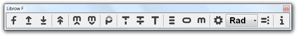 Fig. 1. Calculator toolbar.